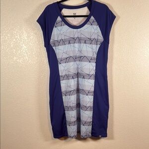 Title 9 Geometric Stripe Color Block Activewear Dress Size XL